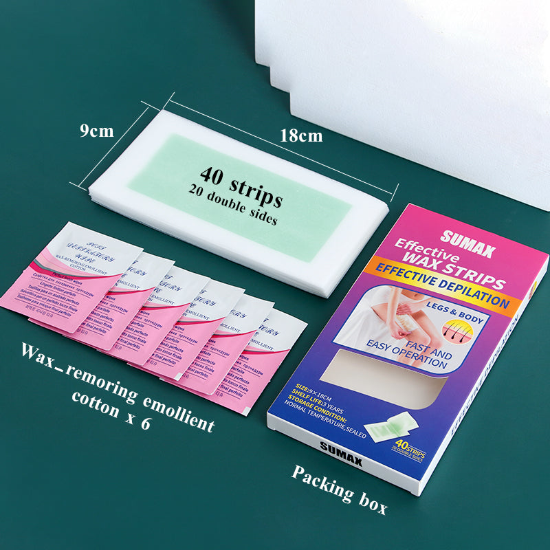 Sumax 40 Strips 9*18 cm Body Wax Strips