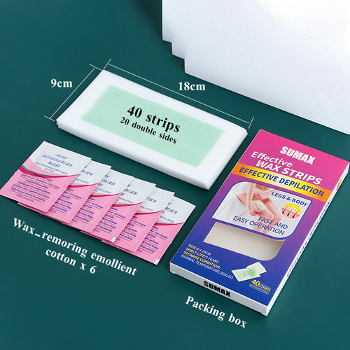 Sumax 40 Strips 9*18 cm Body Wax Strips